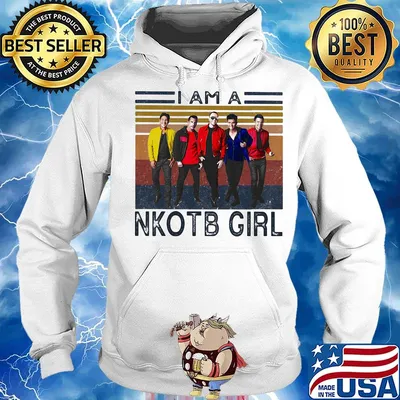 I am a nkotb girl vintage retro s Hoodie