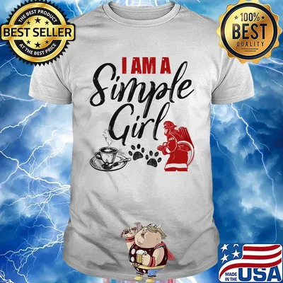 I am a simple girl coffee firefight shirt