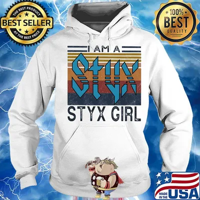 I am a styx girl vintage retro s Hoodie