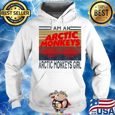 I am an arctic monkeys girl vintage retro s Hoodie
