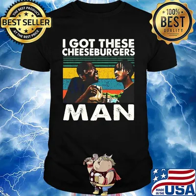 I got these cheeseburgers man vintage retro black shirt