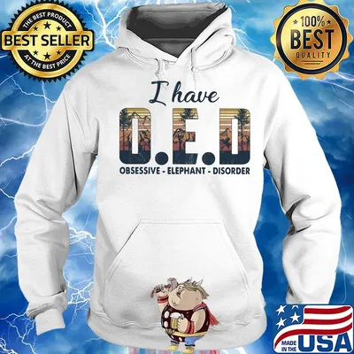 I have OED obsessive elephant disorder vintage retro s Hoodie