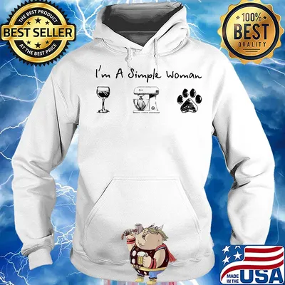 I'm a simple woman Coffee Baking Dogs s Hoodie