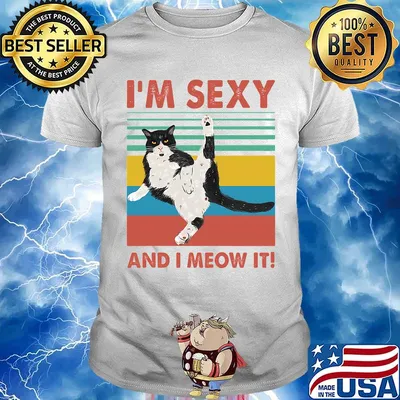 I'm sexy and I meow it vintage retro shirt