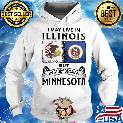 I may live in illinois but my story began in minnesota s Hoodie