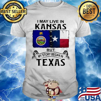 I may live in kansas but my story began in texas shirt