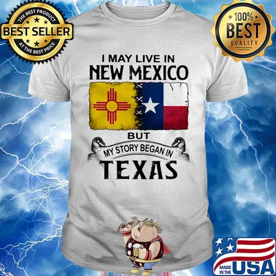 I may live in new mexico but my story began in texas shirt