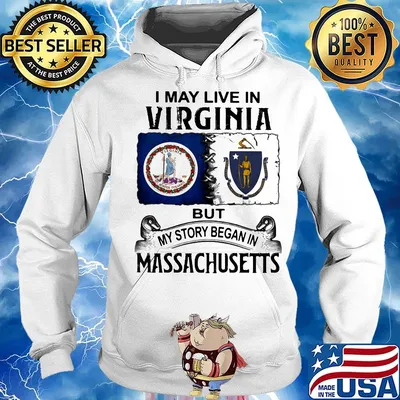 I may live in virginia but my story began in massachusetts s Hoodie