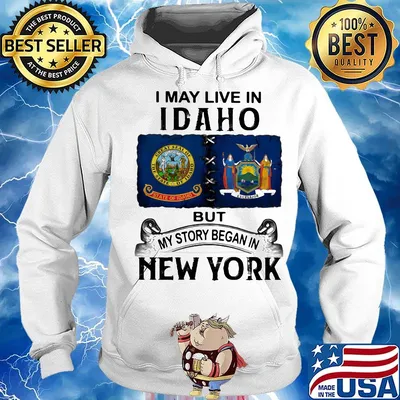 I may live Iowa but my story began in new york s Hoodie