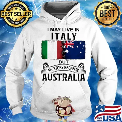 I may live italy but my story began in australia s Hoodie
