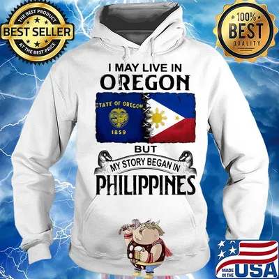 I may live oregon but my story began in philippines s Hoodie