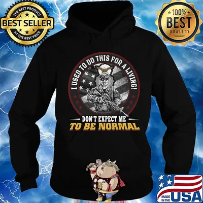 I used to do this for a living don't expect me to be normal veteran usaf security police shirtv Hoodie