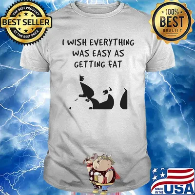 I wish everything was as easy as getting fat shirt