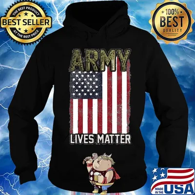 Independence day flag american ARMY lives matter s Hoodie