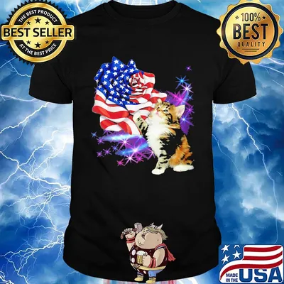 Independence day rose cat shirt