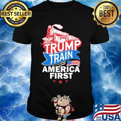 Independence day trump train america first shirt