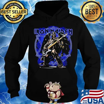 Iron maiden band skeleton playing guitar s Hoodie