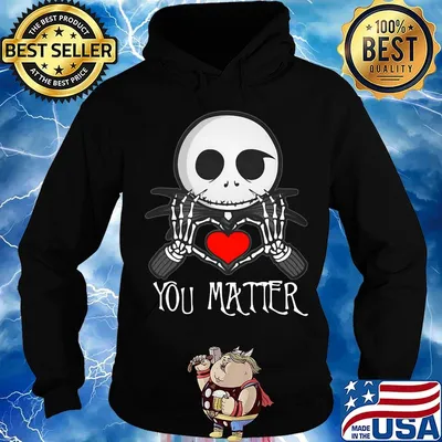 Jack skellington heart you matter s Hoodie