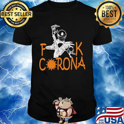 Jack skellington mask fuck coronavirus shirt