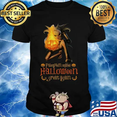 Jack skellington pumpkin make halloween great again shirt