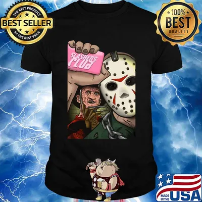 Jason voorhees and freddy krueger slashers club shirt
