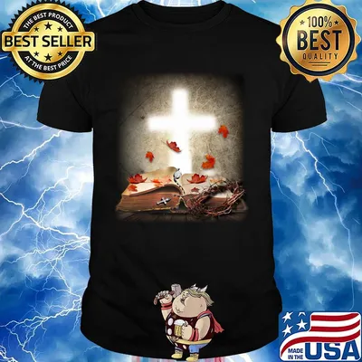 Jesus god book maple leaves shirt