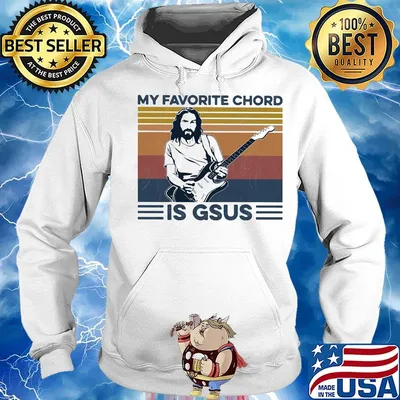 Jesus guitar my favorite chord is gsus vintage retro s Hoodie
