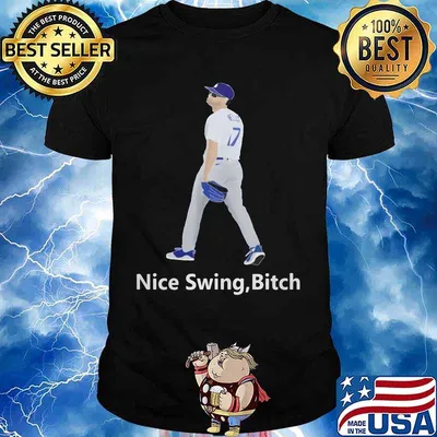 Joe kelly dodgers nice swing bitch baseball shirt