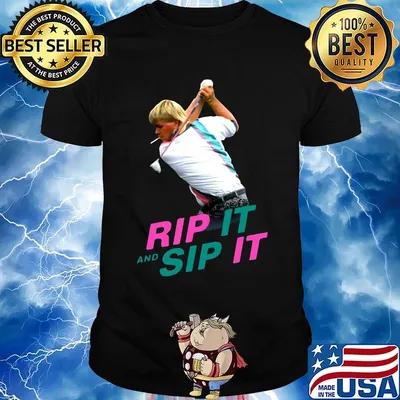 John daly rip it and sip it black shirt