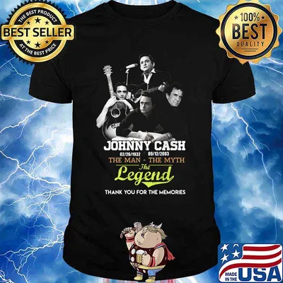 Johnny cash 1932 2003 the man the legend thank you for the memories shirt