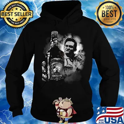 Johnny cash middle finger american wine s Hoodie