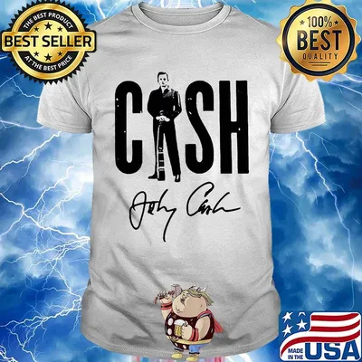 Johnny cash musician signature art shirt