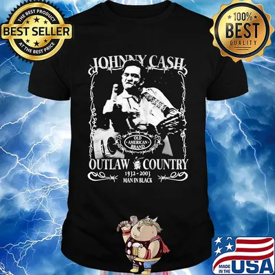 Johnny cash old american brand outlaw country 1932 2003 man in black shirt