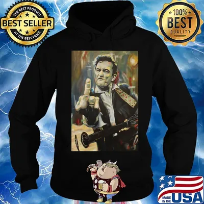 Johnny cash playing guitar art s Hoodie