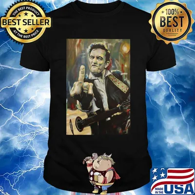 Johnny cash playing guitar art shirt