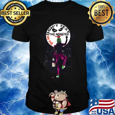 Joker don't test the monster in me moon shirt