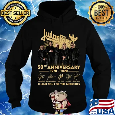 Judas priest 50th anniversary 1970 2020 thank you for the memories signatures s Hoodie