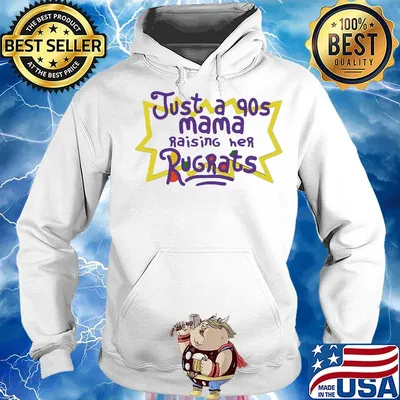 just a 90s mama raising her rugrats s Hoodie