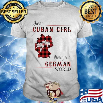 Just a Cuban girl living in a German world Map shirt