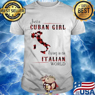 Just a Cuban girl living in a Italian world Map shirt