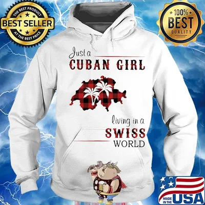 Just a Cuban girl living in a Swiss world Map s Hoodie