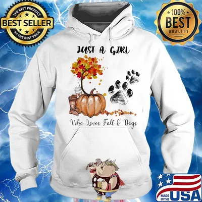 Just a girl who loves fall and paw dogs pumpkin s Hoodie