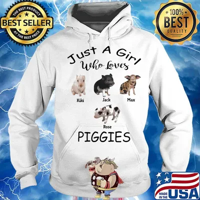 Just a girl who loves kiki jack max rose piggies s Hoodie