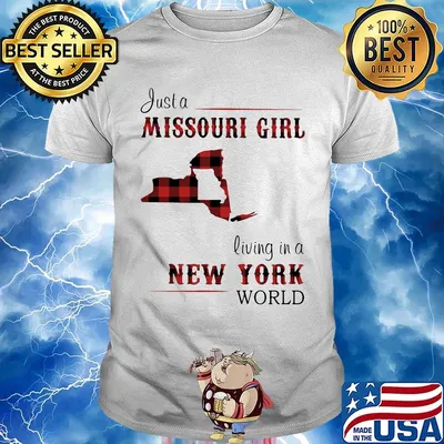 Just a Missouri Girl living in a New York world Map shirt