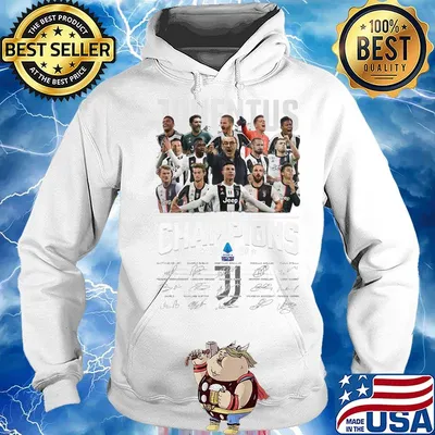 Juventus serie a champions 2020 signatures s Hoodie