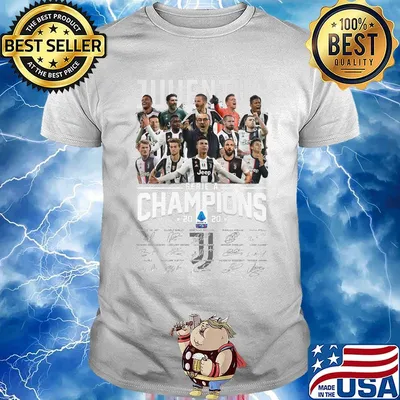 Juventus serie a champions 2020 signatures shirt