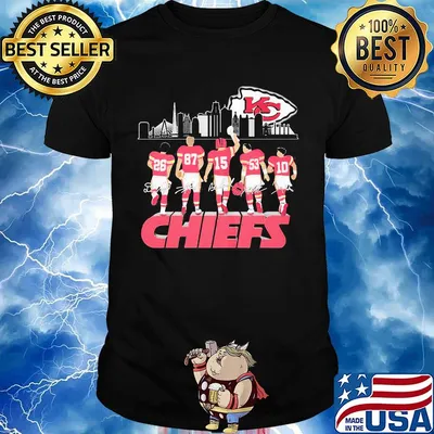 Kansas city chiefs football players signatures shirt