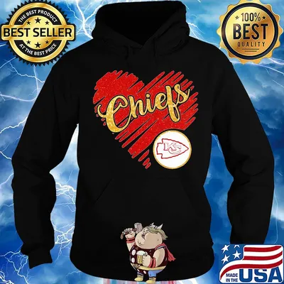 Kansas city chiefs logo heart diamond s Hoodie