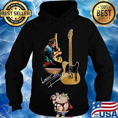 Keith richards playing guitar signatures s Hoodie