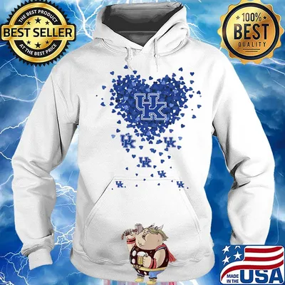 Kentucky State Thorobreds three wolves heart s Hoodie